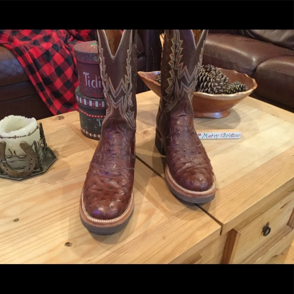 Lucchese Other - Lucchese Men’s Full Quill Ostrich Boots